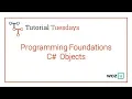 Woz U Learn to Code Programming Foundations C - Objects
