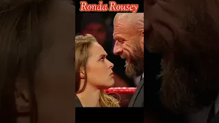 RONDA ROUSEY VS TRIPLE H FACE TO FACE Shorts Wwe Viral Rondarousey 