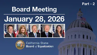 January 28 2026 BOE Board Meeting - PM Session