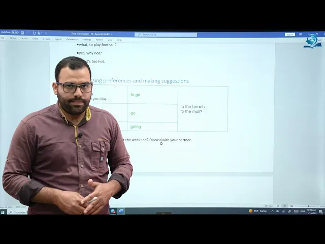 ⁣مادة اللغة الإنكليزية للصف الثالث المتوسط المنهج الجديد : الوحدة الثانية - الدرس الثاني