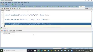 Oracle Replace and Translate functions