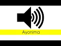 Ayonima - Sound effect