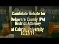 Oct 2019 Delaware County PA District Attorney Candidate Debate