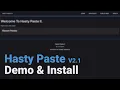 Hasty Paste II V2.1 - Demo \u0026 Install