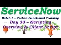 Batch 6 Day 33 Scripting Overview Techno Functional Training