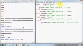 Python elif and nested if Statements