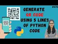 Generate Qrcode using 5 lines of python code python project for beginners python project tutorial