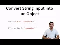 Convert String Input into an Object Javascript Interview Geeky Gopal