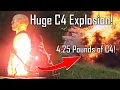 Massive C4 Explosion vs Ballistic Torsos - Ballistic High-Speed