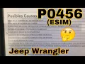P0456 Jeep Wrangler ESIM