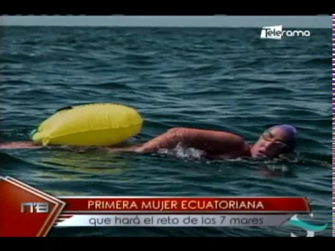 Primera mujer ecuatoriana que hará el reto de los 7 mares