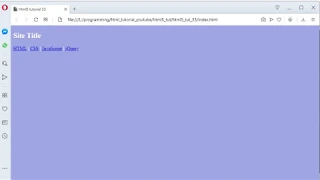 Html5 tutorial 33 - Semantic elements
