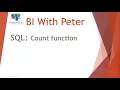 SQL Count Function