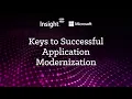 Keys to Successful Application Modernization