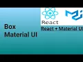 Box React Material UI in Hindi