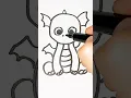 How to draw a cute Dragon Step by Step drawing for kids