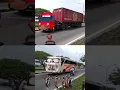 Download Lagu TRUCK KONTAINER Vs BUS Joget Telolet Basuri 🤣