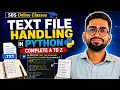 Python Text File Handling Masterclass Complete A to Z Hindi