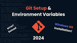 How to Install Git on Windows Set Up Environment Variables
