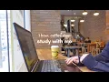 STUDY WITH ME CAFE 1 Hour real-time pomodoro coffee shop ambiance