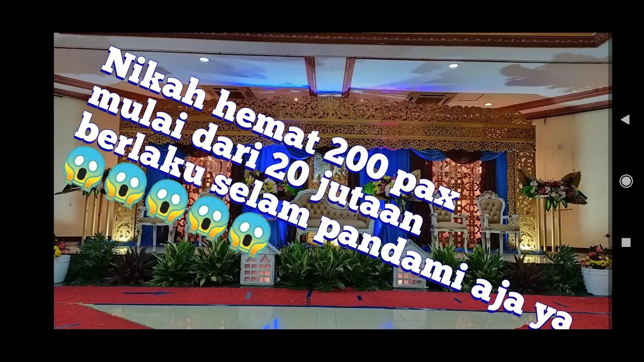 
          
          
          
            
            Paket pernikahan hemat 200 pax mulai dari 20 jutaan selama new normal Di Masjid Nurul Badar Jaksel
          
        . 
