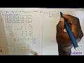 Step by Step Matrix Approach to Multiple Linear Regression Solved Problem