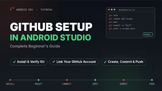 GitHub GitHub in Android Studio for Complete Beginners 5 Min
