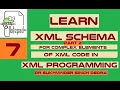 Lesson 7 XML Programming XML Schema for Complex Elements Part 2