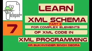 Lesson 7 XML Programming XML Schema for Complex Elements Part 2