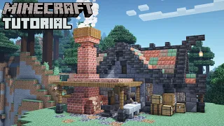 Minecraft - Blacksmith Workshop House Tutorial How to Build