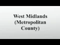 West Midlands Metropolitan County