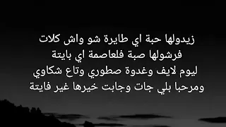 كلمات الاغنية زيدولها حبة 