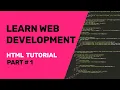 HTML Tutorials For Beginners Create A Basic HTML Web Page How To Write HTML Code Part 1