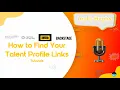How to Find Your Talent Profile Links - Actors Access Casting Networks IMDb Backstage Tutorial