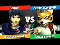 SSC 2023 Winners Finals - Zain Marth Vs Cody Schwab Fox Smash Melee Tournament