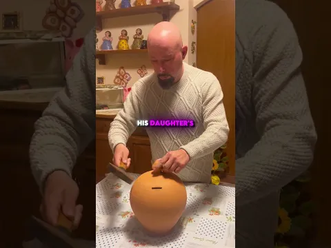 He emptied her piggybank...