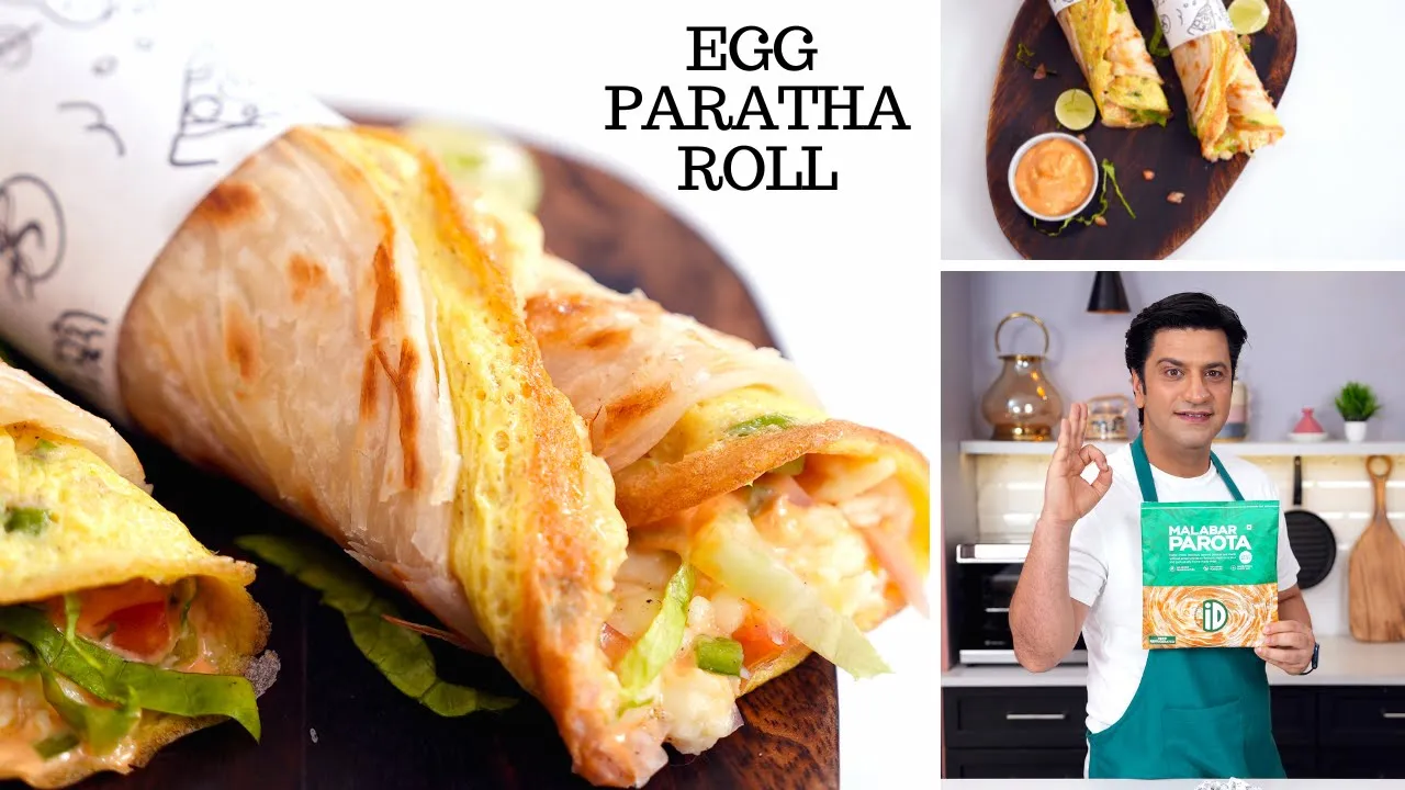 Tiffin Spl Anda Parantha Roll   Egg Kathi Roll   Kunal Kapur Lunch Box Recipe