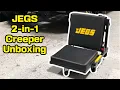 JEGS 2-in-1 Performance Mechanics Creeper Seat Unboxing Assembly and Review