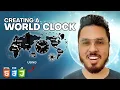 Lets Create a World Clock with Alarm Using HTML CSS JavaScript