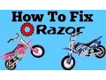 DIY HOW TO FIX RAZOR MX350 THAT DOESN T RUN