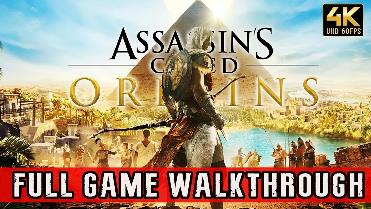 ASSASSIN'S CREED ORIGINS (2017) FULL GAME - Gameplay Movie Walkthrough【4K60ᶠᵖˢ UHD】