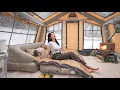 Download Lagu ❄️SNOW CAMPING WITH A GIANT AIR TENT