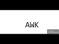 AWK command in