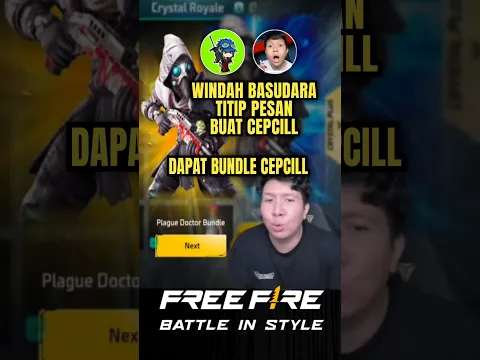 Ekspresi Bang Windah Basudara Dapat Bundle Legend Cepcil #cepcil #windahbasudara #freefire #ffviral