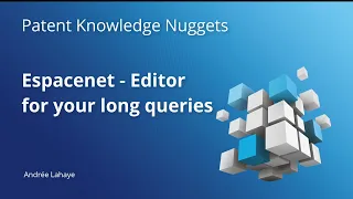 Espacenet - Editor for your long queries