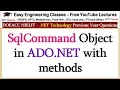 SqlCommand Object in ADO NET with methods - NET Technology Lectures