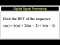 Download Lagu Find the DFT of the sequence x(n) = δ(n) + 2δ(n − 2) + δ(n − 3)