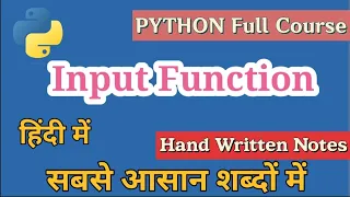 Input Function in Python in Hindi FULL COURSE in hindi learn python programming for beginners