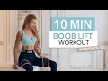 10 MIN BOOB LIFT - B r east mode ON Chest Workout for men women with weights I Pamela Reif