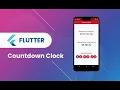 Flutter Widget 80 Countdown Clock Useful Widget in Flutter App Speed Code